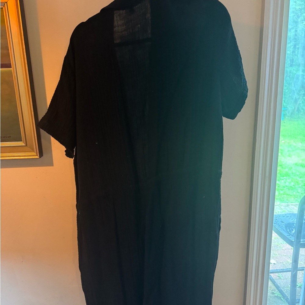 Eileen Fisher Classic Black Jumpsuit - Picture 3 of 7